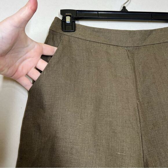 Vetta 100% Linen Wide Leg Pant Size 4 - Picture 6 of 9